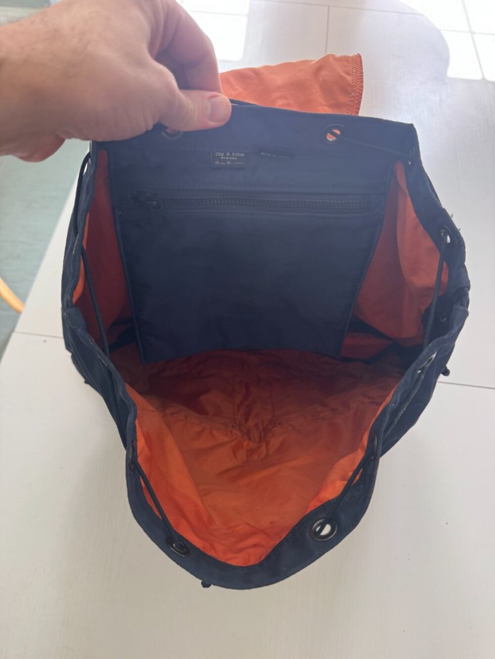 RAG & BONE Porter-Yoshida RARE 2016 Navy Nylon & Leather Backpack Made in Japan - Picture 11 of 14